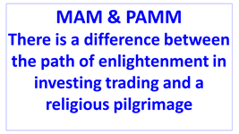 difference enlightenment in investing trading and a religious pilgrimage en